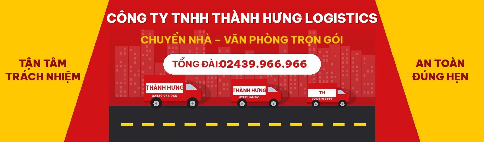 Chuyển nhà khó? Đã có Thành Hưng - Tổng đài 02439.966.966